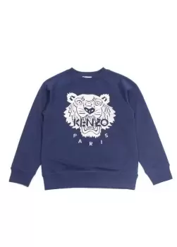 image of Kenzo Juniors Navy/Silver Silver Tiger Sweatshirt