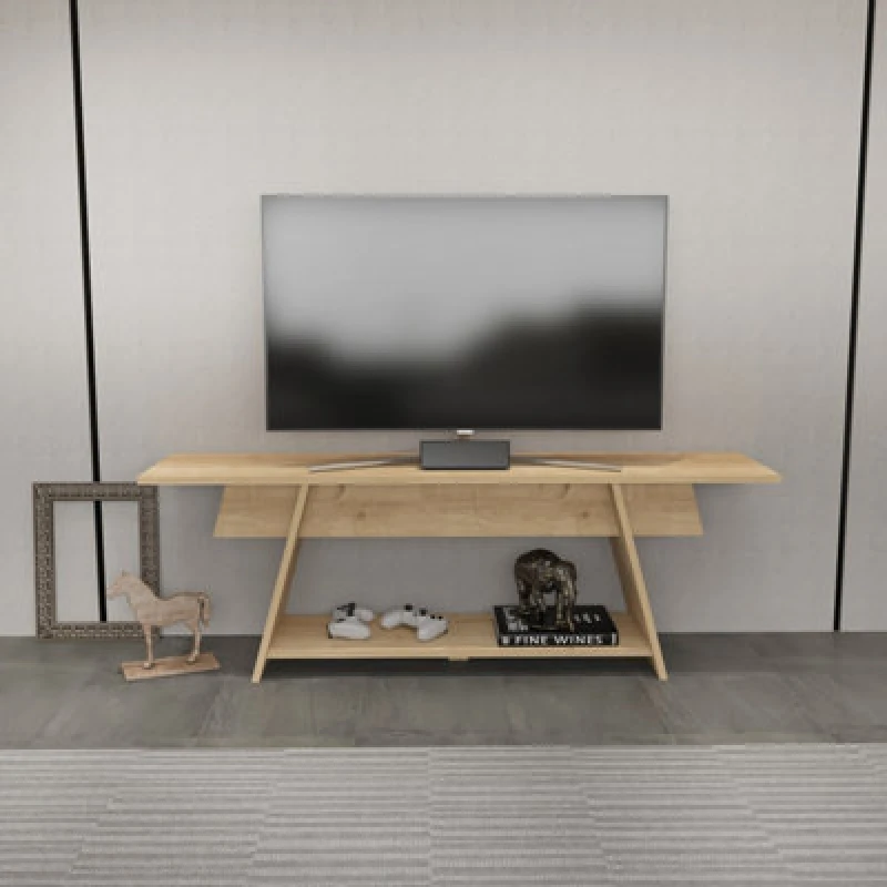 Image of Decorotika Lanca TV Stand TV Unit For Tvs Up To 59" Sapphire Oak