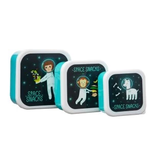 image of Sass & Belle Set of 3 Space Explorer Lunch Boxes