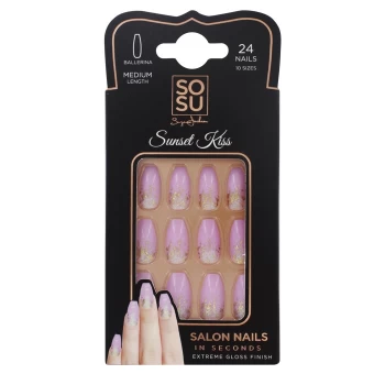 Image of Sosu By Suzanne Jackson Sosu By Suzanne Jackson SOSU By Suzanne Jackson - Medium Ballerina False Nails - Sunset Kiss