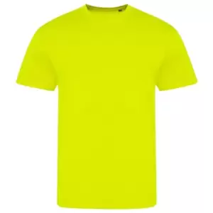 Image of AWDis Unisex Adults Electric Tri-Blend T-Shirt (XL) (Electric Yellow)