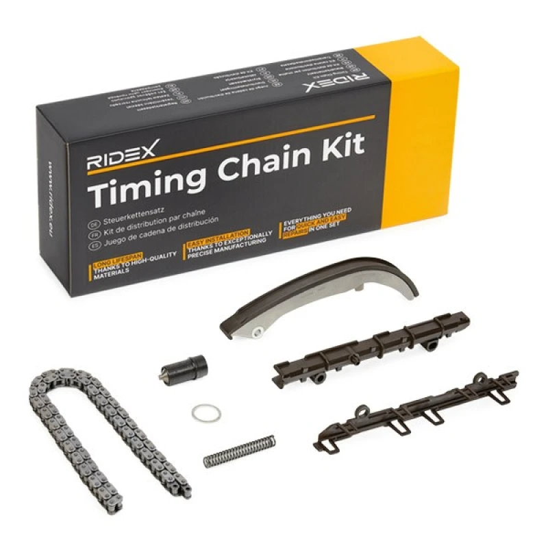 Image of RIDEX 1389T2446 Timing Chain Kit for camshaft, with chain lock Timing Chain Kit (1389)