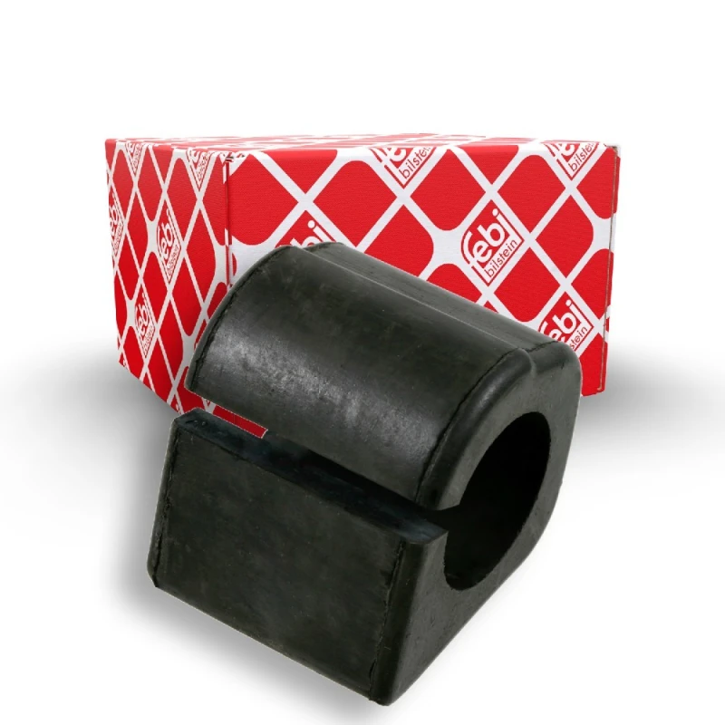 Image of FEBI BILSTEIN 14699 Stabilizer Bushes Front Axle, Rubber Rubber Anti-roll Bar Bush Kit (1334)