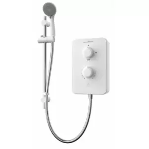 image of GSD105 Duo 10.5kw Electric Shower White Chrome SE CSE - Gainsborough