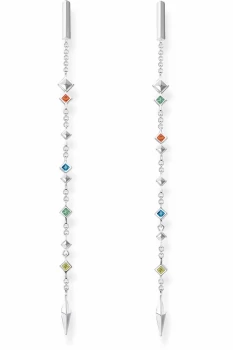 image of Thomas Sabo Jewellery Paradise Colours Spike Long Drop Earrings H2037-166-7