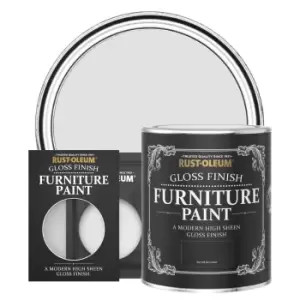 Image of Rust-Oleum Gloss Furniture & Trim Paint - LIBRARY GREY - 750ml