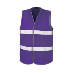 Image of Result Adults Unisex Safeguard Enhance Visibility Vest (2X/3XL) (Purple)