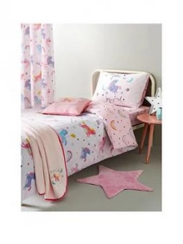 Image of Catherine Lansfield Magical Unicorns Cotton Rich Duvet Cover