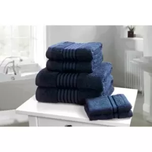 image of Rapport Home Furnishings Windsor 500gsm Towel Bale - 6 Piece - Denim