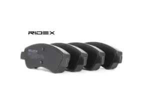 Image of RIDEX Brake pad set OPEL,PEUGEOT,CITROEN 402B0049 1610489680,1611140680,1611293980 1613192280,1617282980,1637014580,425218,425221,425259,425276,425330