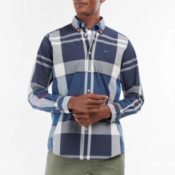 Image of Barbour Mens Harris Tailored Shirt - Summer Navy - S