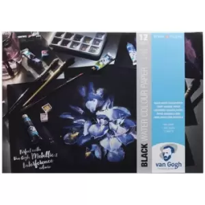 Image of Van Gogh A3 Black Watercolour Paper Pad 12 Sheets