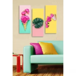 Image of MDF0009 Multicolor Decorative MDF Painting (3 Pieces)