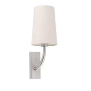 Rem Wall Light with Shade Nickel, E27