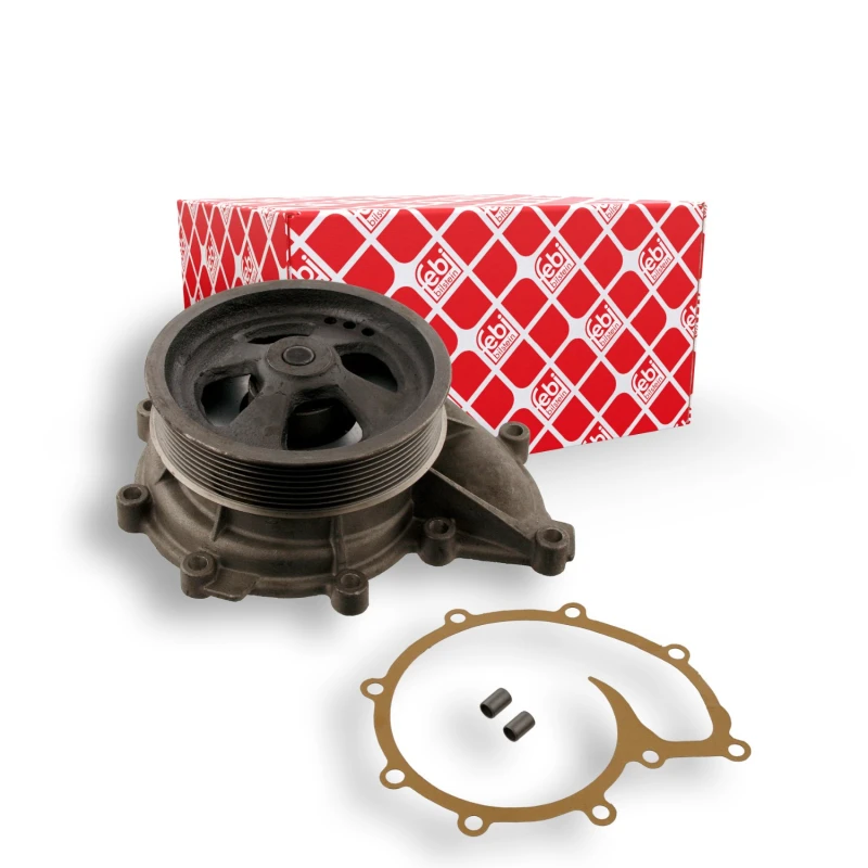 Image of FEBI BILSTEIN 21593 Water pump with belt pulley, with gaskets/seals Water Pump (1260)