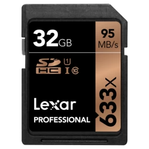 Image of Lexar Professional 633X 32GB SDHC Memory Card