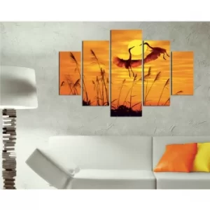 Image of ST162 Multicolor Decorative MDF Painting (5 Pieces)