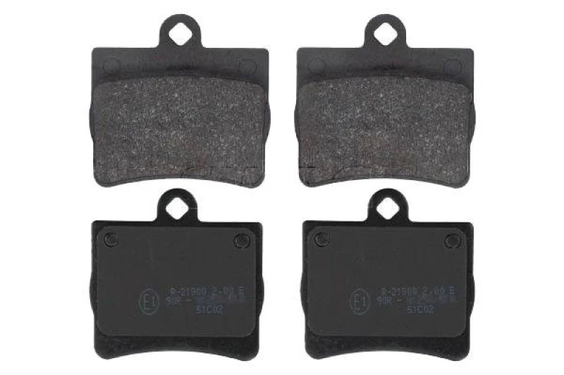 Image of SWAG 10 91 6152 Brake pad set Rear Axle, excl. wear warning contact, with anti-squeak plate Brake Pad Set,disc brake (402)