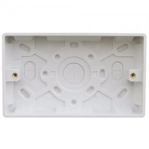 image of ESR 2 Gang 25mm Double Surface Mounting Pattress Box