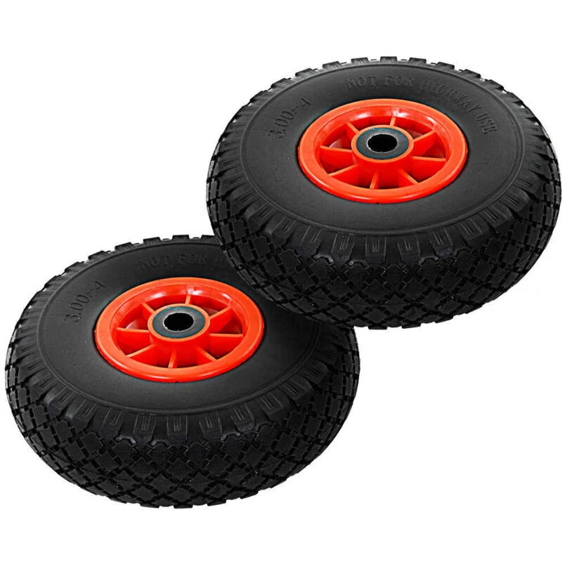 Image of VIDAXL Sack Truck Wheels 2 pcs Solid pu 3.00-4 (260x85) Vidaxl 8718475616191