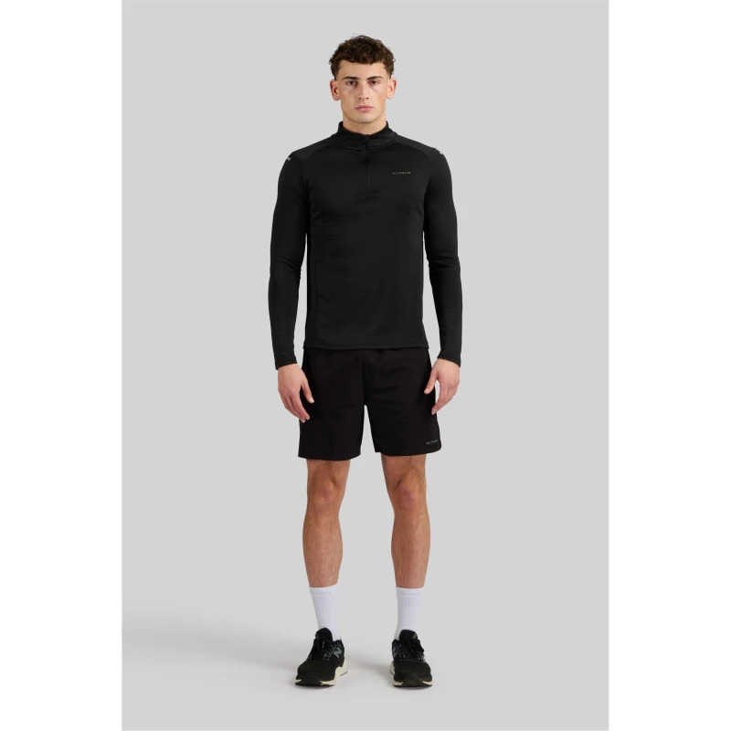 Image of ALTRYN Pike Tech 1/4 Zip Top Mens Black male Small