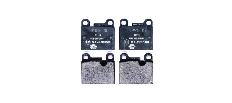Image of HELLA Brake pad set HELLA 8DB 355 008-111