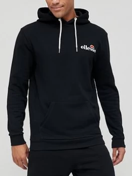 image of Ellesse Primero Overhead Hoodie - Black, Size L, Men