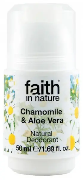 image of Faith in Nature Aloe Vera and Camomile Roll On Deodorant 50ml