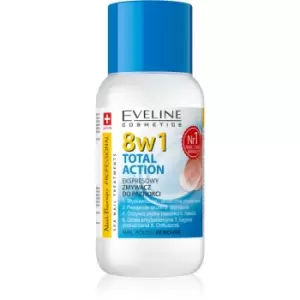 image of Eveline Cosmetics Nail Therapy Professional nail polish remover without acetone 8-in-1 150ml