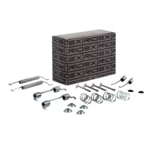 Image of RIDEX Accessory Kit, brake shoes 1502A0011 OPEL,CHEVROLET,DAEWOO,Corsa C Schragheck (X01),Astra G CC (T98),Astra F CC (T92),Tigra TwinTop (X04)