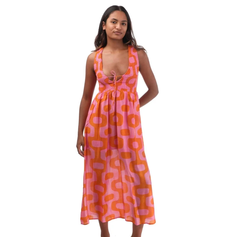 Image of Sundress Laure Long Dress - Pink Pink 6