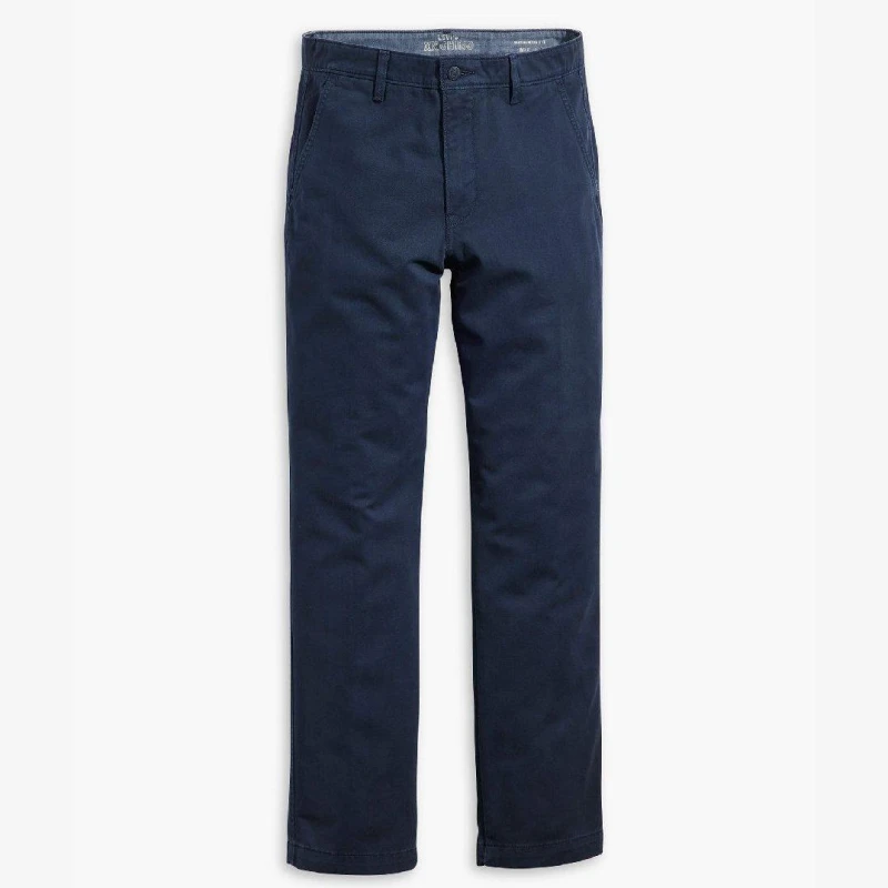 Image of Levis Mens Authentic Straight Washed Chinos Navy Blazer male 29W S