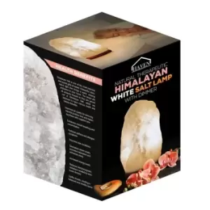 Image of Haven Himalayan White Salt Lamps with Dimmer - Medium
