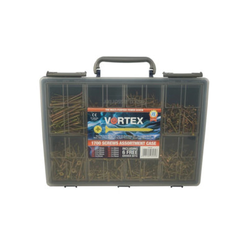 Image of Vortex High-Performance Multi Purpose Woodscrews Zyp Ce - 1700 Pce Assorted Case - Box Of 4