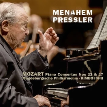 Image of Menahem Pressler Mozart Piano Concertos Nos 23 & 27 by Wolfgang Amadeus Mozart CD Album