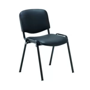 Image of Ultra Multipurpose Stacker Chair Black Polyurethane KF90557