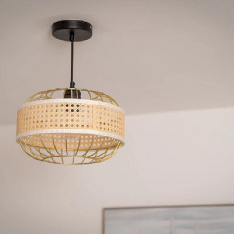 Image of ValueLights Gold Ceiling Pendant Shade Gold