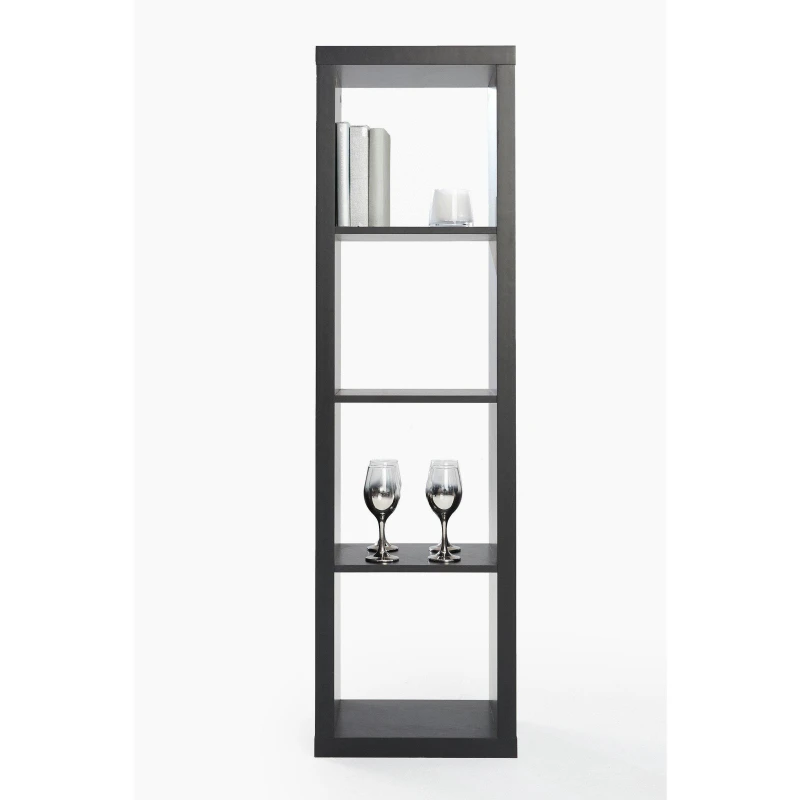 Image of Homelife Addison Tall 4 Cube Shelving Unit - Black One Size