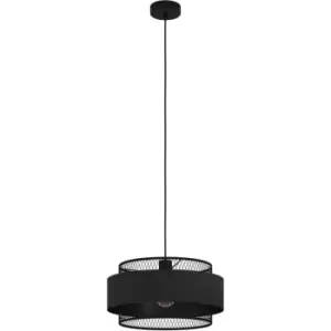 Image of Eglo - Bazely Black Pendant - Black