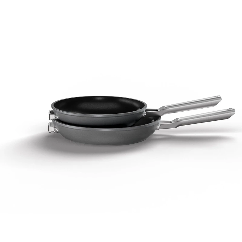 Image of Ninja Foodi Zerostick Stackable 2 Piece Frying Pan Set Pan Sets Multi Black 38870603000
