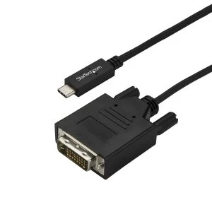 Image of StarTech 10ft USB C to DVI Adapter Video Cord Cable Black 3m