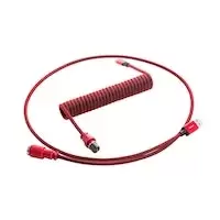 Image of CableMod Pro Coiled Keyboard Cable USB A to USB Type C 150cm - Republic Red