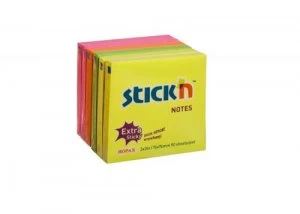 image of Value Stickn Extra Sticky 76x76mm Neon Assorted EH7648 (PK6)