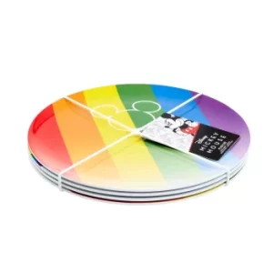 image of Funko Homeware Mickey Rainbow: Melamine Plate Set