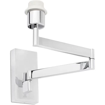 Image of Faro Artis - 1 Light Indoor Adjustable Wall Lamp Chrome - Shade Not Included, E27