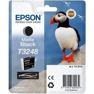 Image of Epson Puffin T3248 Matte Black Ink Cartridge
