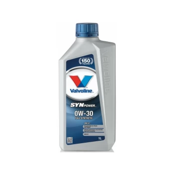 image of 0w30 Fully Synthetic SynPower ENV C2 0W30 1 Litre Engine Oil - 872518 - Valvoline