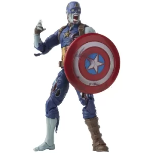 Image of Hasbro Marvel Legends Series Zombie Captain America What If Action Figure and Build-a-Figure Parts