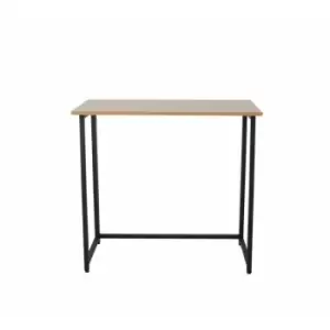 Image of Neodirect - Neo Oak Foldable Compact Computer Wooden Desk