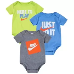 Image of Nike Verbiage 3Pk Bodysuits - Green
